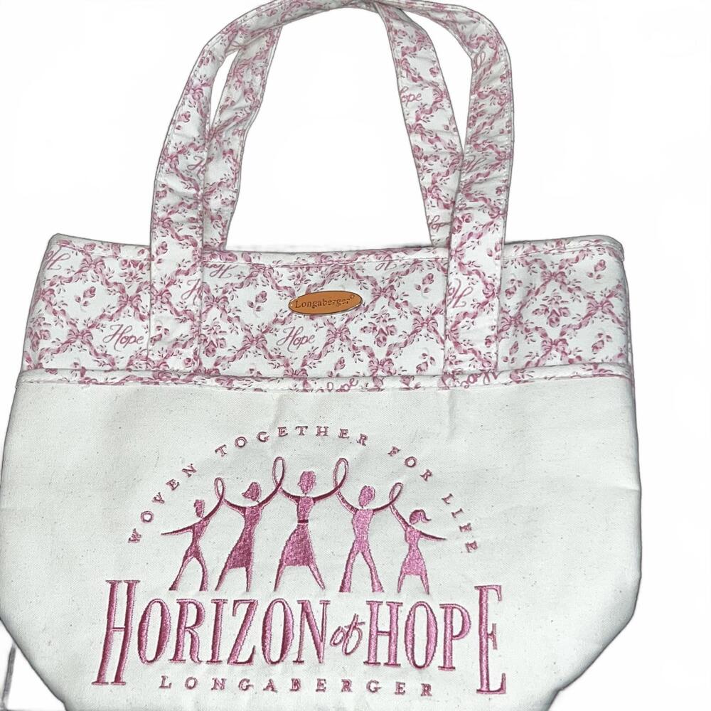 Longaberger Horizon‎ of Hope Tote Bag EUC